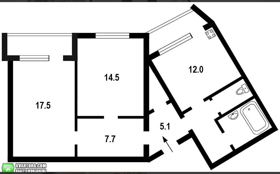 Sell 2-room apartment. Киев,  Урловская — photo 3