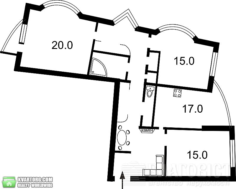 Sell 3-room apartment. Киев, Днепровская наб — photo 7