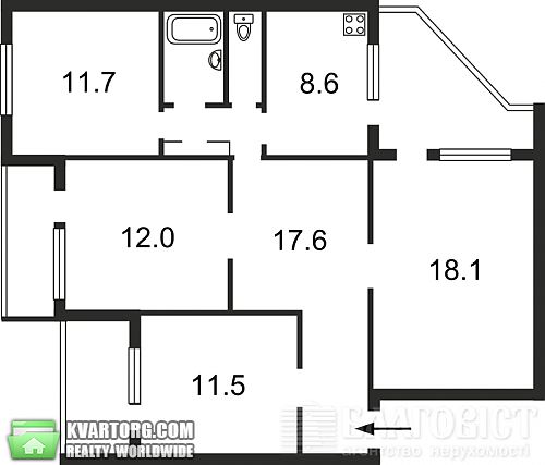 Sell 3-room apartment. Киев, Бальзака — photo 10
