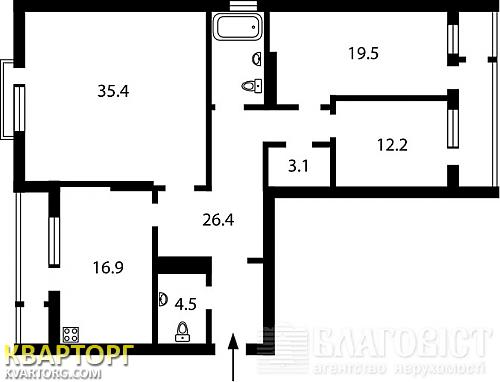 Sell 3-room apartment. Киев, Щорса — photo 2