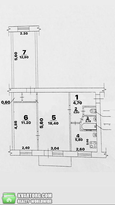Sell 3-room apartment. Киев,  Салютная — photo 6