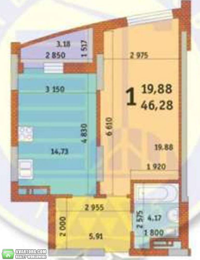 Sell 1-room apartment. Киев,  Горловская — photo 3