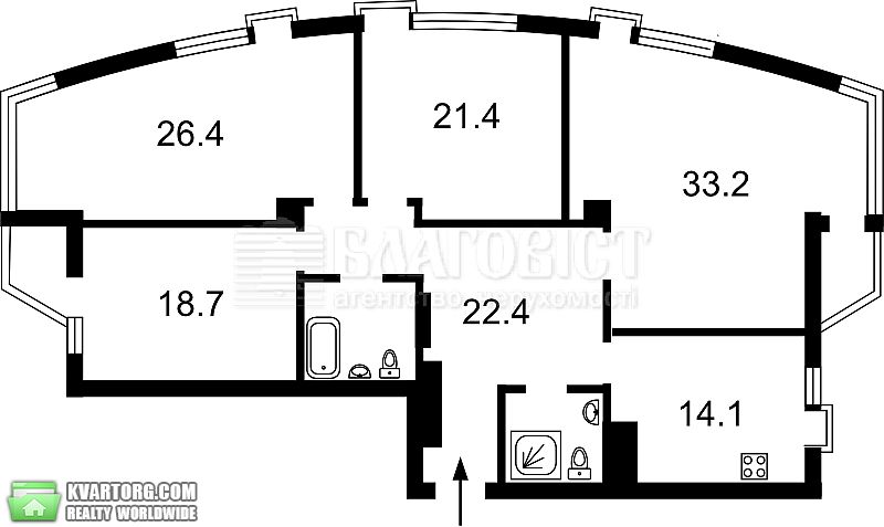 Sell 4-room apartment. Киев,  Ломоносова — photo 5