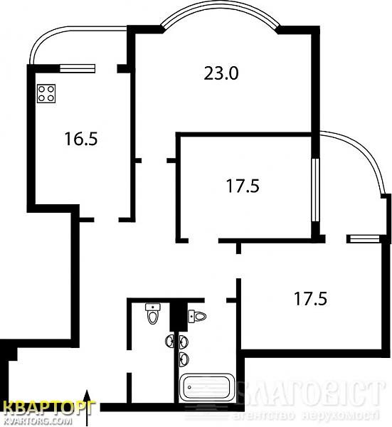 Sell 3-room apartment. Киев, Барбюса — photo 5