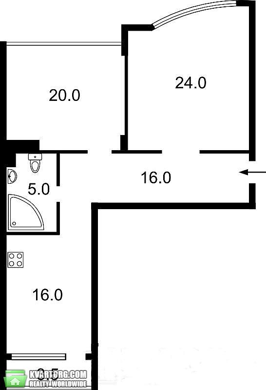 Rent out 2-room apartment. Киев, Сикорского — photo 9