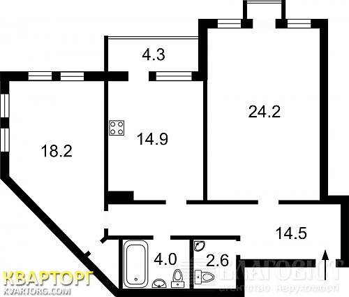 Sell 2-room apartment. Киев,  Голосеевская — photo 1