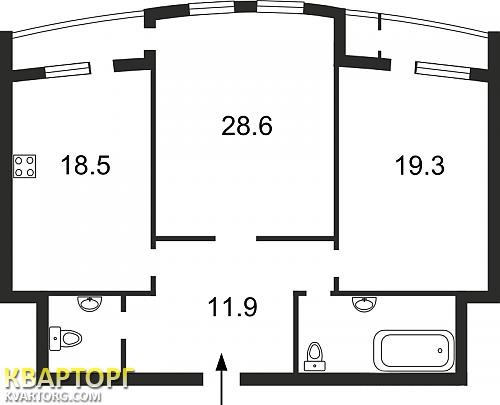 Sell 2-room apartment. Киев,  Леси Украинки бул — photo 2