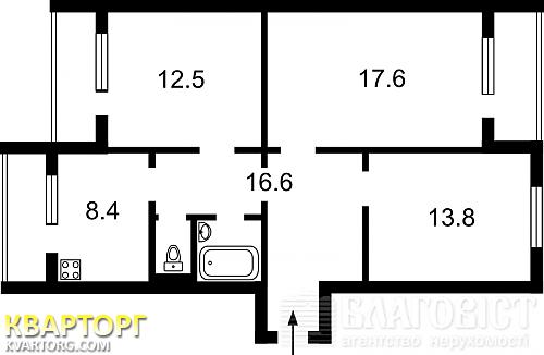 Sell 3-room apartment. Киев,  Драгоманова — photo 1