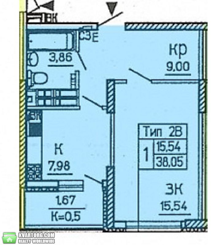 Sell 1-room apartment. Киев,  Крушельницкой — photo 4