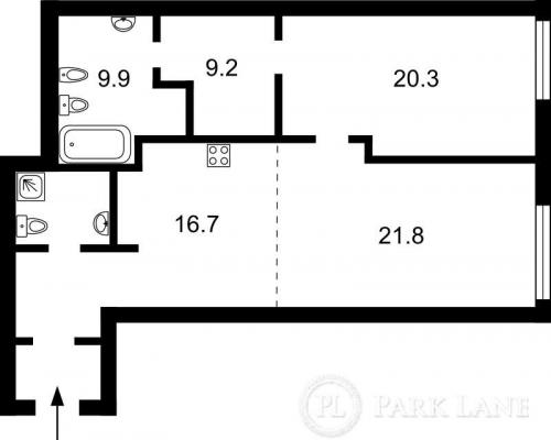 Sell 2-room apartment. Киев, Драгомирова Михаила — photo 2