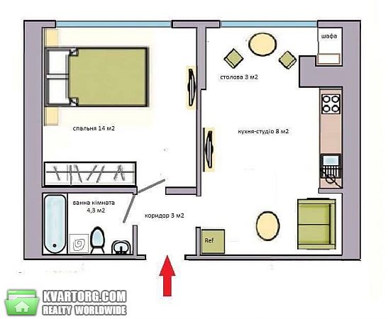 Rent out 1-room apartment. Киев,  Московский пр — photo 9