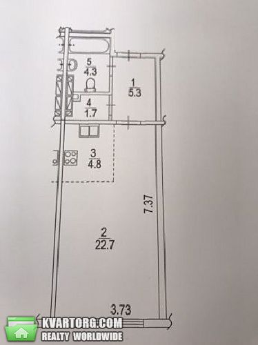 Sell 1-room apartment. Киев, Максимовича — photo 3
