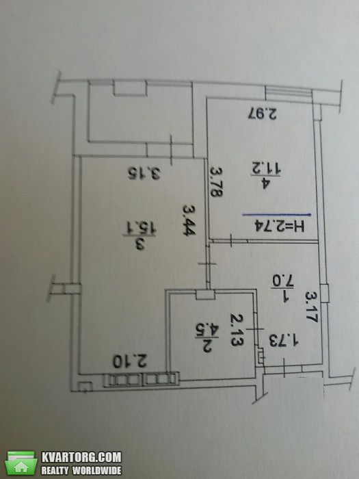 Sell 1-room apartment. Киев, Регенераторная — photo 8