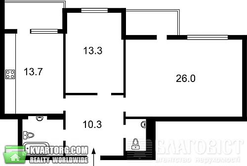 Sell 2-room apartment. Киев, Андрющенко — photo 2