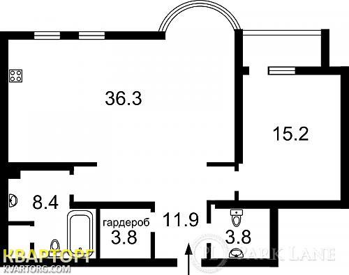 Sell 2-room apartment. Киев, Барбюса — photo 3