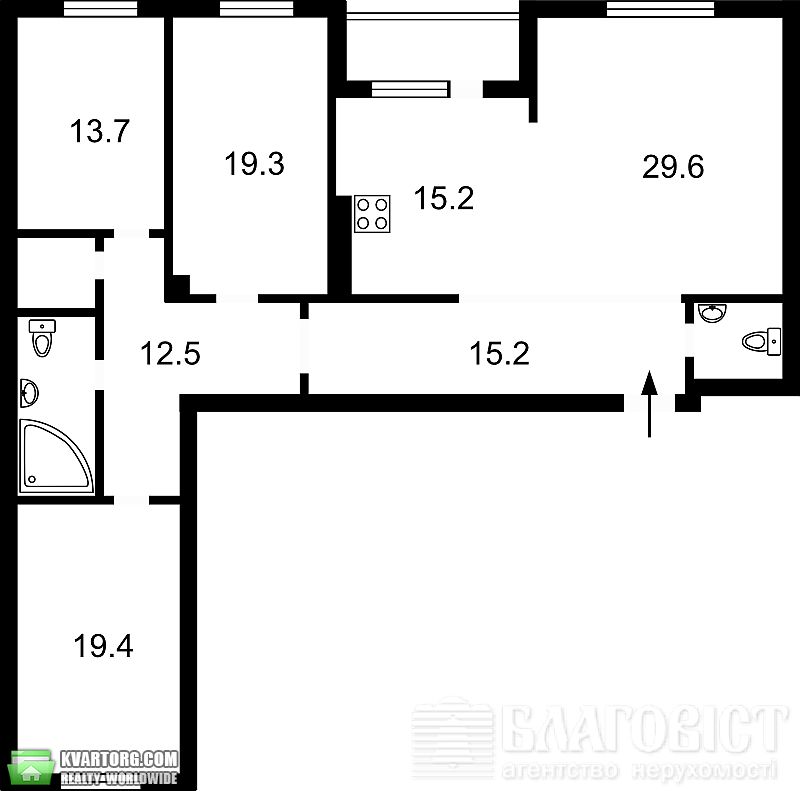 Sell 4-room apartment. Киев,  Днепровская наб — photo 2
