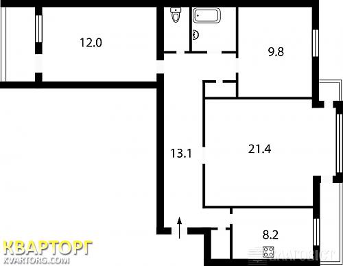 Sell 3-room apartment. Киев,  Западная — photo 2