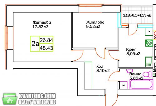 продам 2-комнатную квартиру. Ирпень,  Новооскольская - фото 5