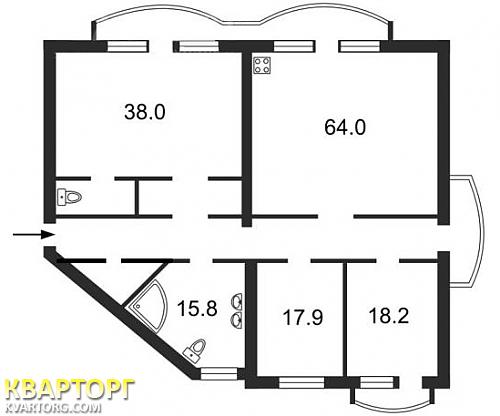 Sell 4-room apartment. Киев, Горького — photo 7