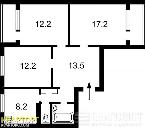 Sell 3-room apartment. Киев,  Доброхотова — photo 2