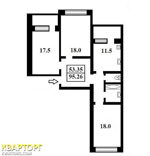 Sell 3-room apartment. Киев, Здолбуновская — photo 2