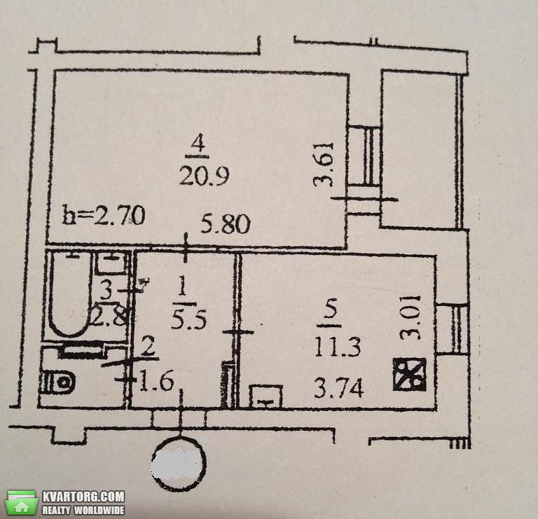 Sell 1-room apartment. Киев,  Ревуцкого — photo 5