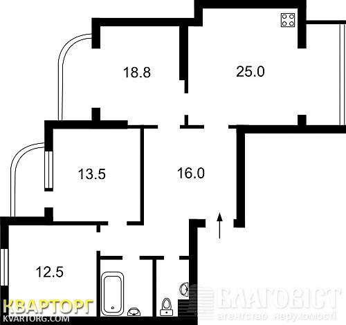 Sell 3-room apartment. Киев,  Майорова — photo 2