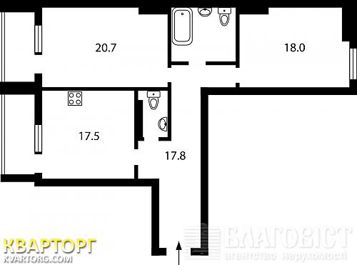 Sell 2-room apartment. Киев, Ахматовой — photo 2