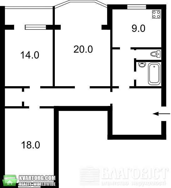 Sell 3-room apartment. Киев, Курская — photo 7