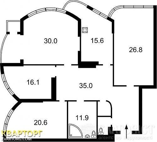 продам 3-комнатную квартиру. Киев,  Механизаторов - фото 2