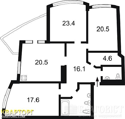 Sell 3-room apartment. Киев,  Героев Сталинграда пр — photo 8