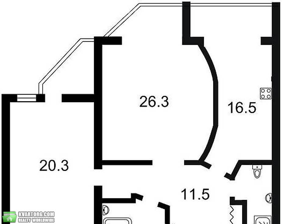Rent out 2-room apartment. Киев,  Ломоносова — photo 8