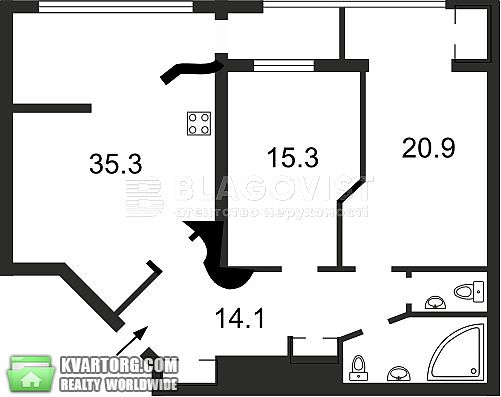 Rent out 2-room apartment. Киев,  Предславинская — photo 3