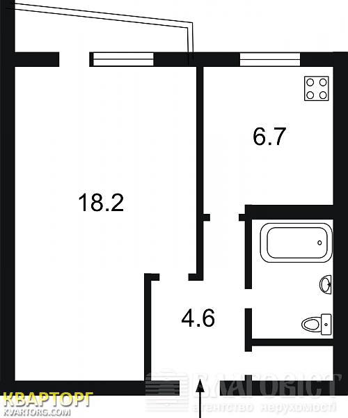 Sell 1-room apartment. Киев, Армянская — photo 2