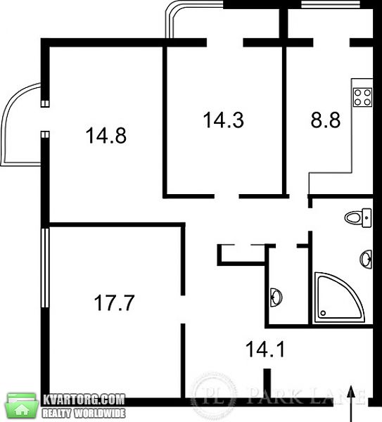 Sell 3-room apartment. Киев,  Ахматовой — photo 6