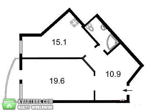 продам 1-комнатную квартиру. Киев,  Жукова - фото 1