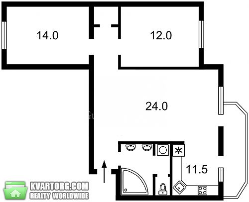 Sell 2-room apartment. Киев, Соловцова Николая — photo 2