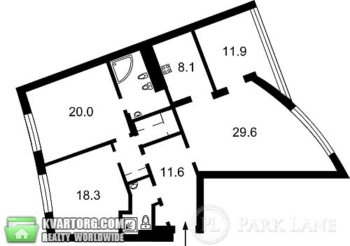 продам 4-комнатную квартиру. Киев,  Героев Сталинграда пр - фото 4