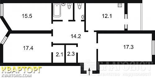 продам 3-комнатную квартиру. Киев,  Регенераторная - фото 2