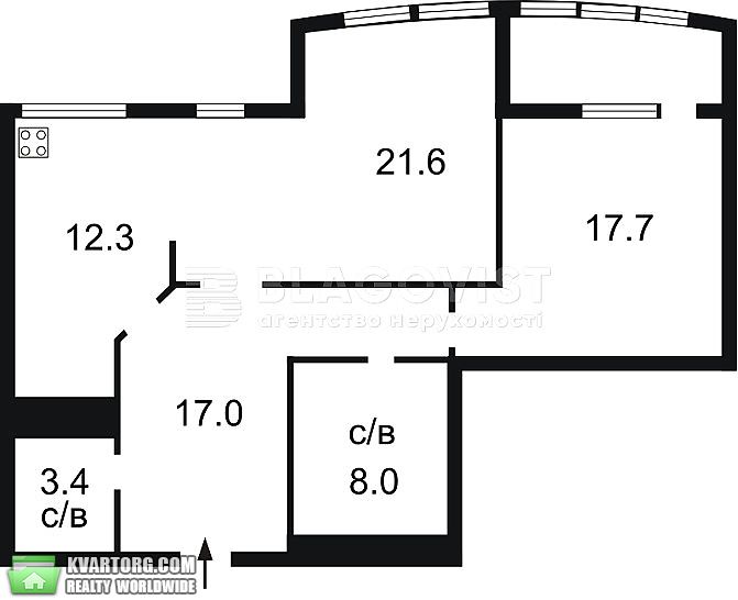 Sell 2-room apartment. Киев,  Лумумбы — photo 2