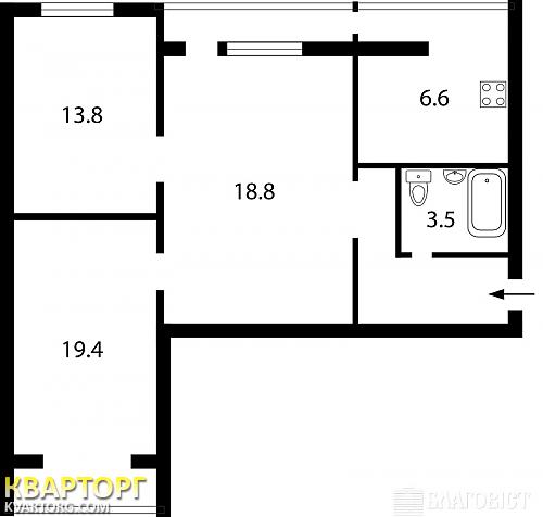 Sell 3-room apartment. Киев,  Туровская — photo 2