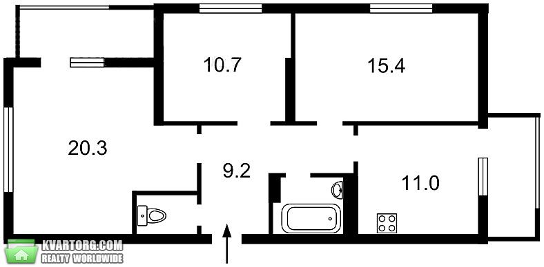 Sell 3-room apartment. Киев,  Краснозвездный пр — photo 7