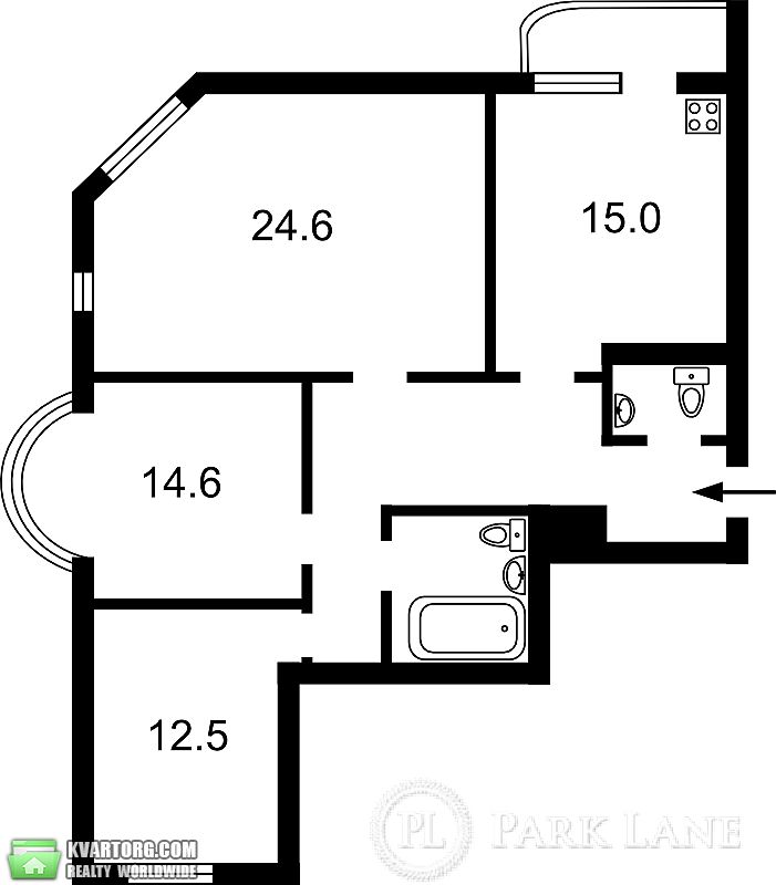 Sell 3-room apartment. Киев, Бажана — photo 5