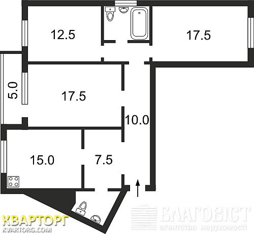 Sell 3-room apartment. Киев, Урловская — photo 2