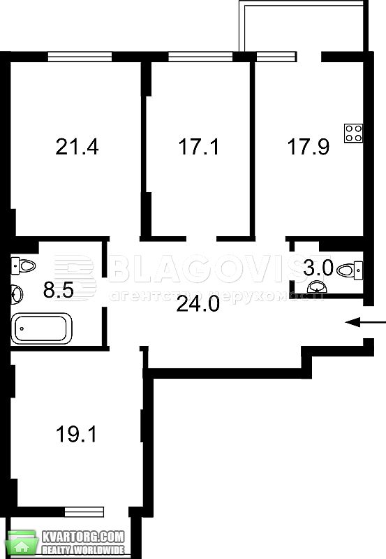 Sell 3-room apartment. Киев, Коновальца Евгена — photo 2