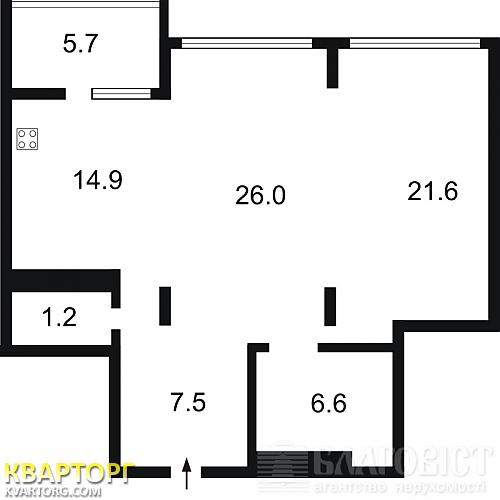 Sell 2-room apartment. Киев,  Драгомирова — photo 2