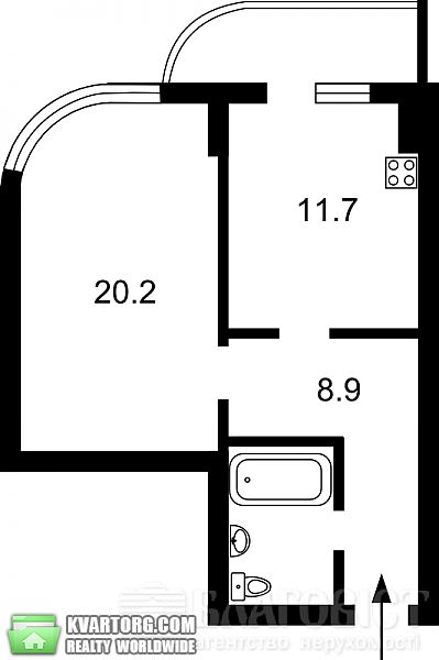 Sell 1-room apartment. Киев, Драгомирова — photo 3