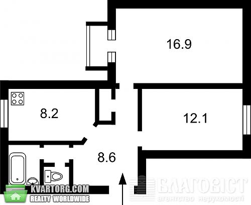 Sell 2-room apartment. Киев, Шевченко бул — photo 2