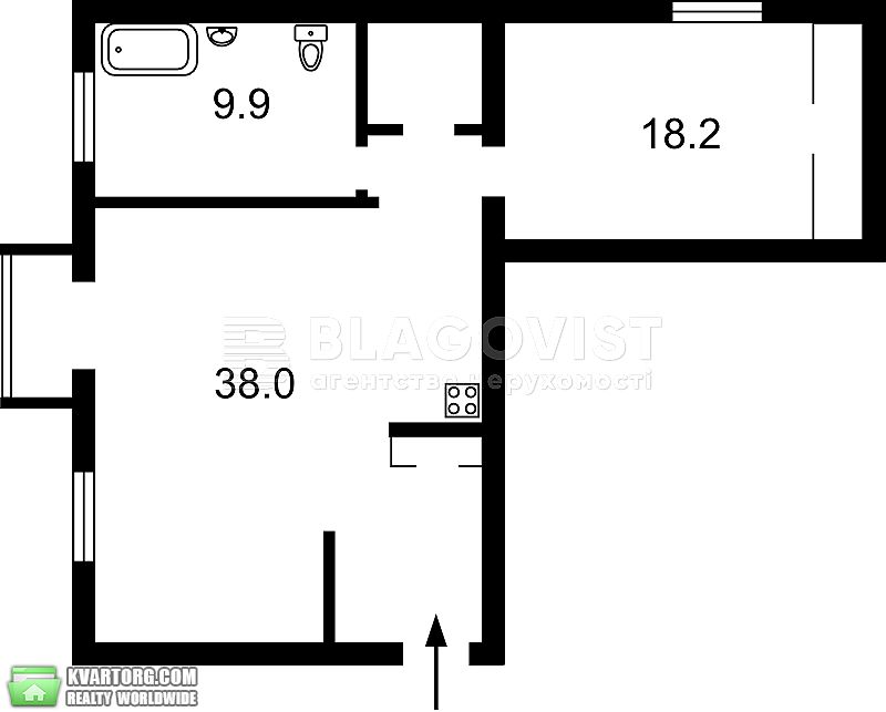 Sell 2-room apartment. Киев, бул. Дружбы народов — photo 2