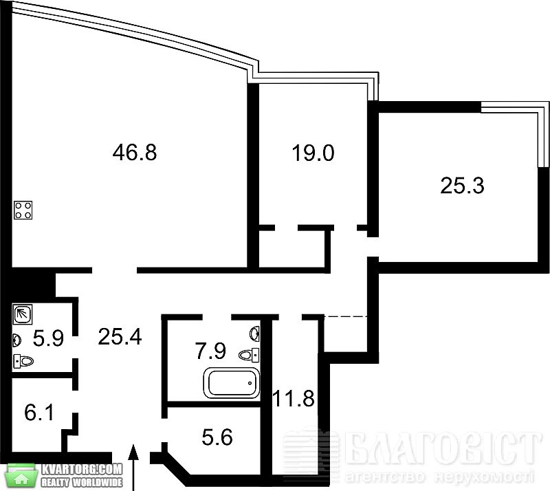 Sell 3-room apartment. Киев,  Кловский спуск — photo 5